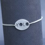 bracelet jade “yolo” médaillon inox