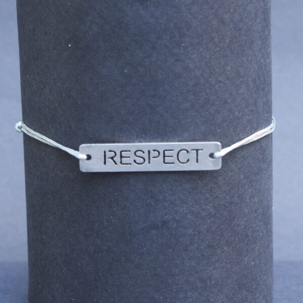 bracelet jade “respect” médaillon inox
