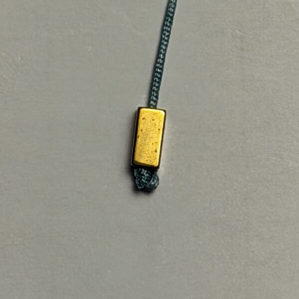 Perle Slide rectangle doré