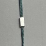 Perle Slide rectangle argenté