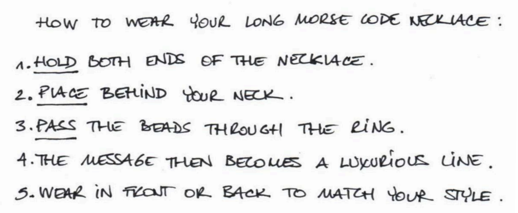 collier morse long textes fr